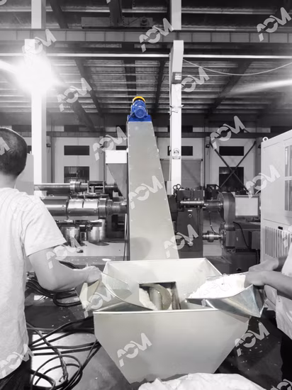 2021 Linha de granulação de pelotização de plástico Acm para PE/PP/PA/PVC/ABS/PS/PC/EPE/EPS