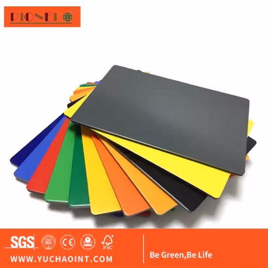 Painel de decoração de placa de material compósito plástico de alumínio ACP personalizado
